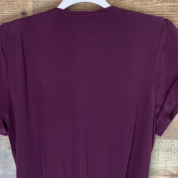 Rory Beca purple 100% silk shorts romper Size Medium - Picture 9 of 9